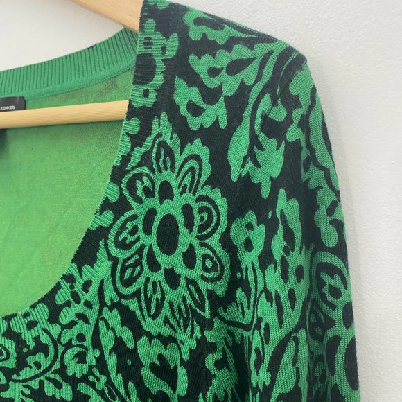 INC International Concepts Cropped Knit Scoop Neck Button Up Cardigan, L - Picture 4 of 9